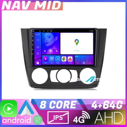 Navigație BMW Seria 1 E87 2007-2011 Android 12, 4GB RAM, 64GB, CarPlay