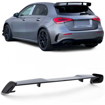 Spoiler spate de plafon aspect sport negru lucios pentru Mercedes A-Class W177 din 18 Performance AutoTuning