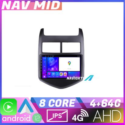 Navigație Chevrolet Aveo 2010-2013 Android 12, 4GB RAM, 64GB, CarPlay
