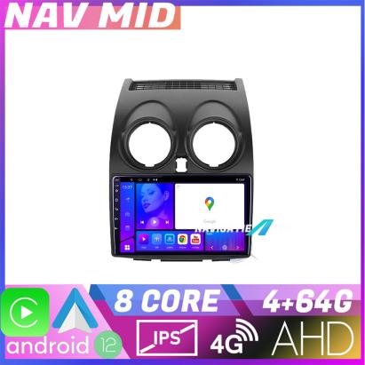 Navigație Nissan Qashqai Android 12, 4GB RAM, 64GB, 720P, CarPlay