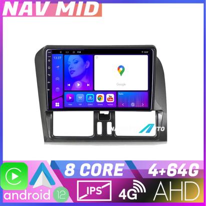 Navigație Volvo XC60 Android 12, 4GB RAM, 64GB, 720P, CarPlay