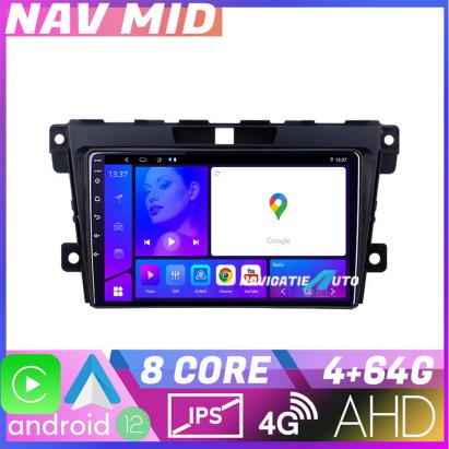 Navigatie Mazda CX-7 2009 Android 12, 4GB RAM, 64GB, CarPlay, 720P