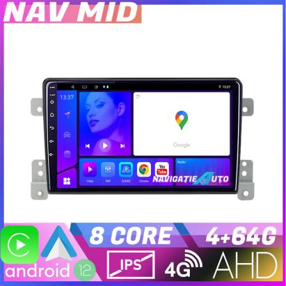 Navigație Suzuki Grand Vitara Android 12 Octa Core 4GB RAM 64GB CarPlay