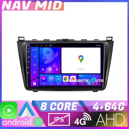 Navigatie Mazda 6 EDOTEC-LITE Android 12, 4GB RAM, 64GB, 720P, CarPlay