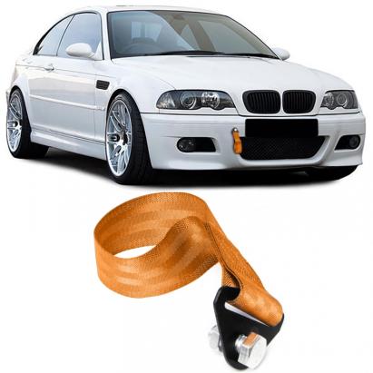 Curea de remorcare universală cu cârlig de remorcare 21.5cm portocalie Performance AutoTuning