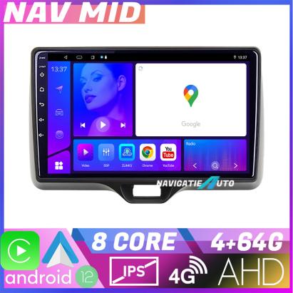 Navigație Toyota Yaris 2020 Android 12, 4GB RAM, 64GB, CarPlay, 4G