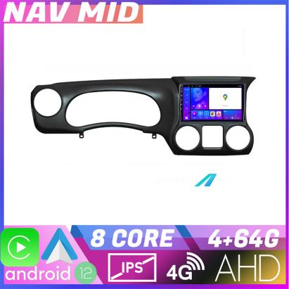Navigație Jeep Wrangler 2011-2014 Android 12, 4GB RAM, 64GB, CarPlay