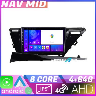 Navigație Toyota Camry 2017-2021 Android 12, 4GB RAM, 64GB, CarPlay