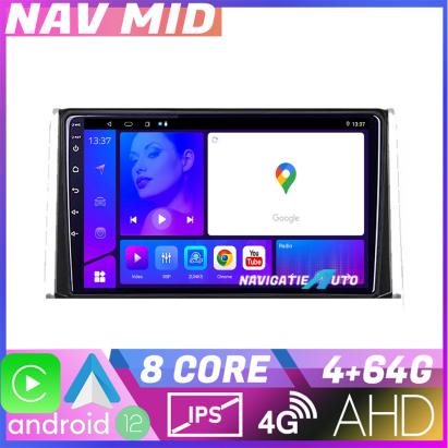 Navigație Toyota Auris 2017 Android 12, 4GB RAM, 64GB, CarPlay, 720P