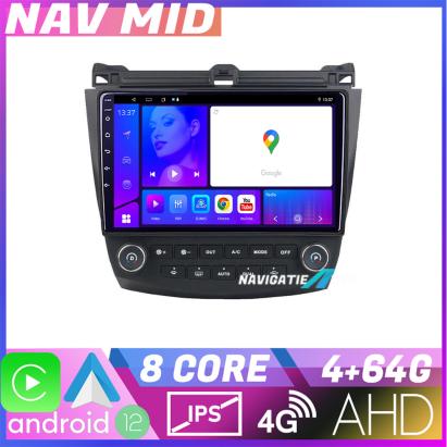 Navigație Honda Accord 2004-2008 Android 12, 4GB RAM, 64GB, CarPlay
