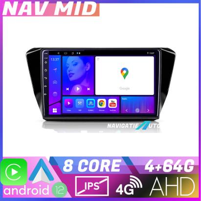Navigație dedicată Skoda Superb 3 2015-2017 Android 12, 4GB RAM, 64GB, CarPlay