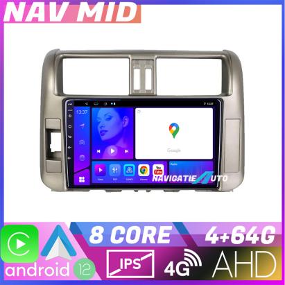 Navigație Toyota Prado 2010-2013 Android 12, 4GB RAM, 64GB, CarPlay