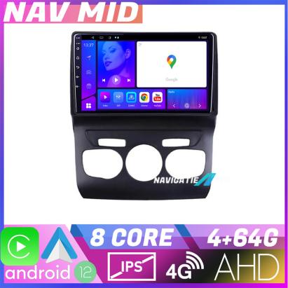 Navigație Citroen C4 2011-2016 Android 12 Octa Core 4GB RAM 64GB CarPlay