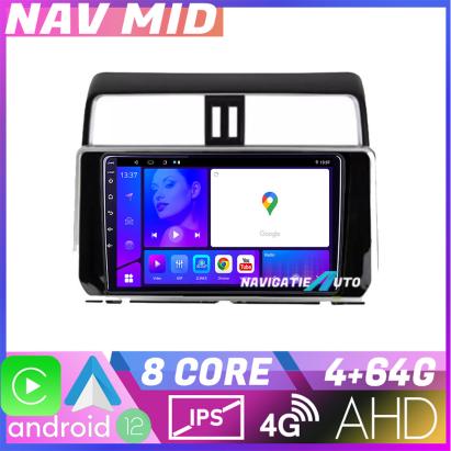 Navigatie Toyota Prado J150 2018 Android 12, 4GB RAM, 64GB, CarPlay