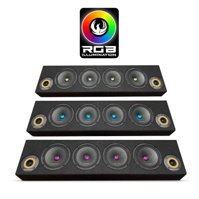Cutie difuzoare auto Phoenix Gold RGB 1700W SPL, 4 midrange si 2 tweetere