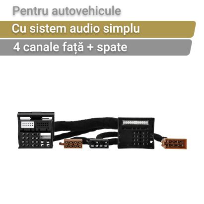 Cablu audio auto Phoenix Gold ZDT-QL1 Quadlock pentru BMW, Mercedes, Skoda și VW