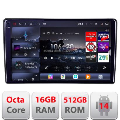 Navigație Android 2K QLED Renault Trafic, Opel Vivaro, Nissan Primastar 16+512GB