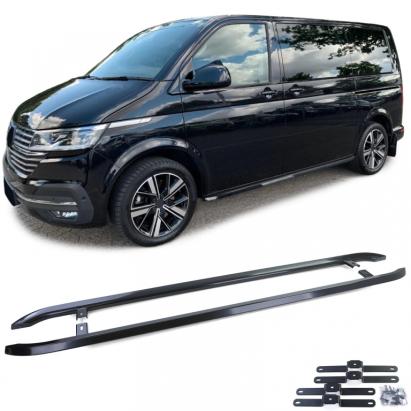 Bare laterale din oțel inoxidabil negru, potrivite pentru VW T5 T6 T6.1 cu ampatament scurt Performance AutoTuning