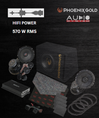 Pachet HiFi Power auto cu difuzoare MX EVO, amplificator DSP si subwoofer activ