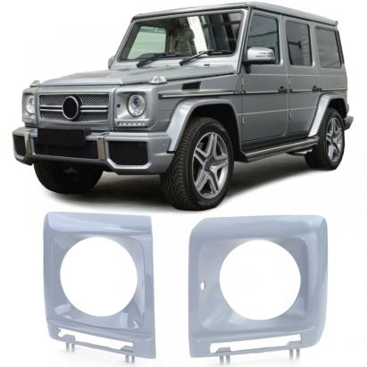 Capace suport pentru rama faruri, pereche, potrivite pentru Mercedes G-Class W463 12-18 Performance AutoTuning