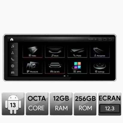 Navigație Android Audi A4 A5 2009-2014, 12.3 inch QLED 2K, 12+256GB