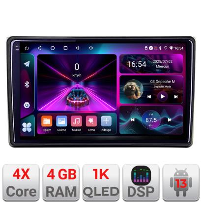 Navigație Audi A4 B6 Android 13, 4GB RAM, 64GB, ecran 1K InCell