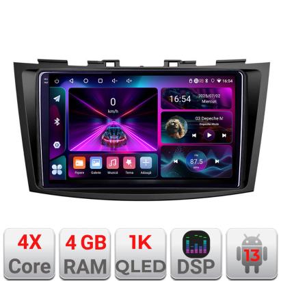 Navigatie Suzuki Swift 2010-2017 A-179  4+64 InCell Display 1K Android Waze USB Navigatie Internet Youtube Radio