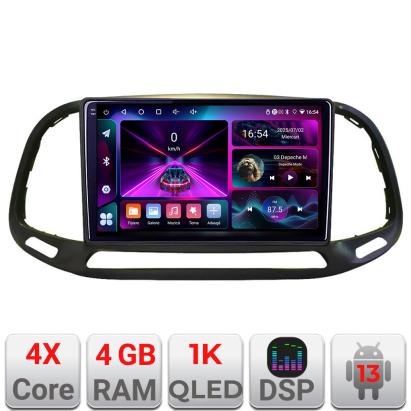 Navigatie Android Fiat Doblo 2015-2018, 4GB RAM, 64GB, ecran 1K