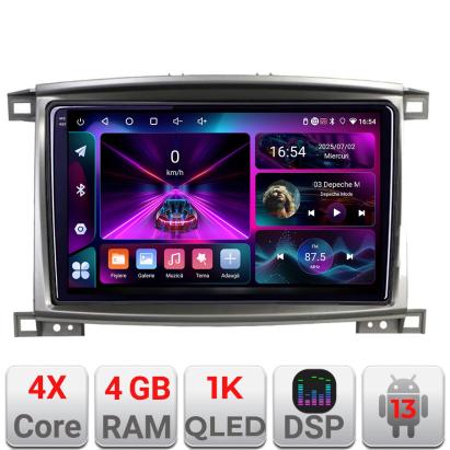 Navigatie Toyota Land Cruiser L100 2002-2008 A-L100  4+64 InCell Display 1K Android Waze USB Navigatie Internet Youtube Radio