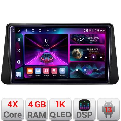 Navigație Android Nissan Micra 2014-2024, GPS, 4GB RAM, 64GB, ecran 1K