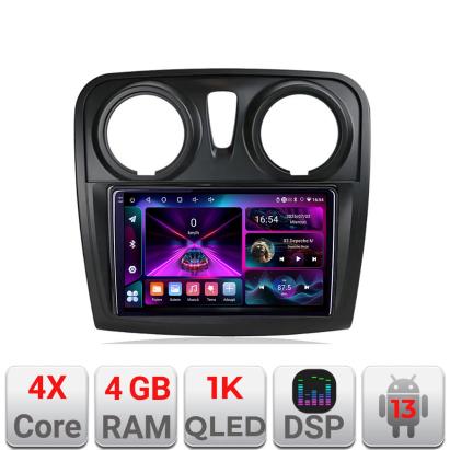 Navigatie Android Dacia Sandero Logan 2012-2020, 4GB RAM, 64GB, ecran 1K