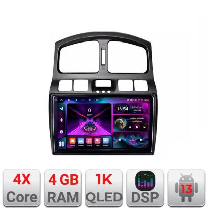 Navigație Android Hyundai Santa Fe 2000-2006, GPS, 4GB RAM, 64GB, ecran 1K