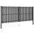 Poartă de gard de grădină, oțel, 400x150 cm, antracit GartenMobel Dekor