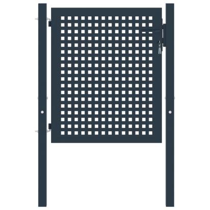 Poartă de gard antracit 102x75 cm oțel GartenMobel Dekor