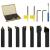 Set unelte de strunjire indexabile, 12 piese, 16x16 mm, 100 mm GartenMobel Dekor