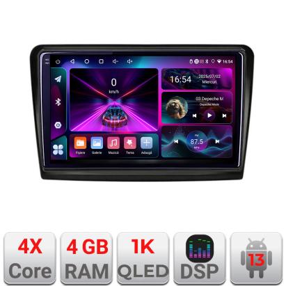 Navigatie dedicata Skoda Superb 2 cu Android 13, 4GB RAM, 64GB si ecran 1K