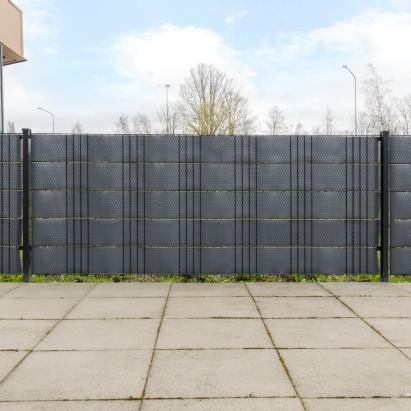 Paravane pentru balcon, 5 buc., antracit, 255x19 cm, poliratan GartenMobel Dekor