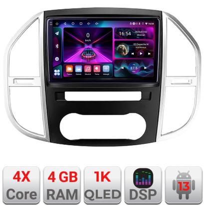 Navigatie Mercedes Vito w447 2016- Android radio gps internet 4+64 InCell Display 1K Kit-w447+EDT-E210-RK