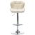 Scaune de bar, 2 buc., crem, piele ecologică GartenMobel Dekor