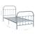 Cadru de pat, gri, 100 x 200 cm, metal GartenMobel Dekor