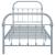 Cadru de pat, gri, 100 x 200 cm, metal GartenMobel Dekor
