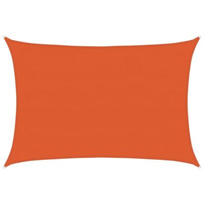 Pânză parasolar, portocaliu dreptunghiular 5x7 m HDPE 160 g/m² GartenMobel Dekor