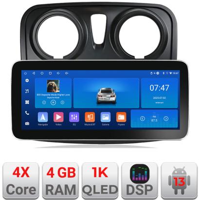 Navigatie Dacia Sandero Logan 2012-2020 K-sandero Edotec 4+64 12.3 inch Incell 1K android Wifi 5Ghz gps internet