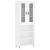 Dulap înalt, alb, 69,5x34x180 cm, lemn compozit GartenMobel Dekor