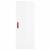 Dulap înalt, alb extralucios, 34,5x34x180 cm, lemn prelucrat GartenMobel Dekor