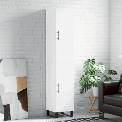 Dulap înalt, alb, 34,5x34x180 cm, lemn prelucrat GartenMobel Dekor