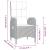Set mobilier de grădină cu perne, 3 piese, negru, poliratan GartenMobel Dekor