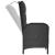 Set mobilier de grădină cu perne, 3 piese, negru, poliratan GartenMobel Dekor