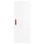 Dulap înalt, alb extralucios, 34,5x34x180 cm, lemn prelucrat GartenMobel Dekor