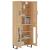 Dulap înalt, stejar sonoma, 69,5x34x180 cm, lemn compozit GartenMobel Dekor